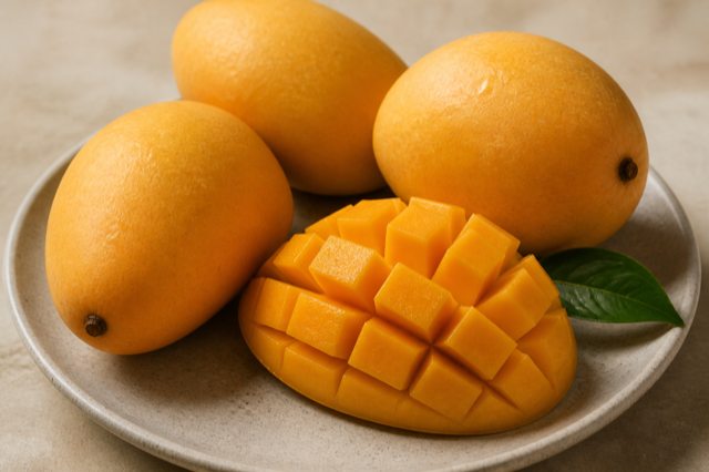 Ripe mangoes